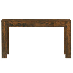 vidaXL Dining Table Smoked Oak 140x74.5x76 cm Engineered Wood 6