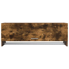 815213 vidaXL Wardrobe Smoked Oak 100x32,5x35 cm Engineered Wood 5