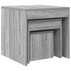 vidaXL Nesting Tables 3 pcs Grey Sonoma Engineered Wood 6
