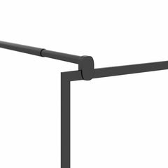 Walk-in Shower Wall ESG Glass Black