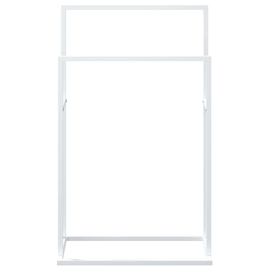 vidaXL Towel Rack | White | Iron | Industrial | Towel Rack | Rectangular 5