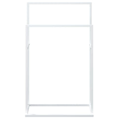 vidaXL Towel Rack | White | Iron | Industrial | Towel Rack | Rectangular 5