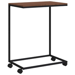 vidaXL Side Table | Black and Brown | Engineered wood and iron 2