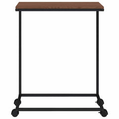 vidaXL Side Table | Black and Brown | Engineered wood and iron 4
