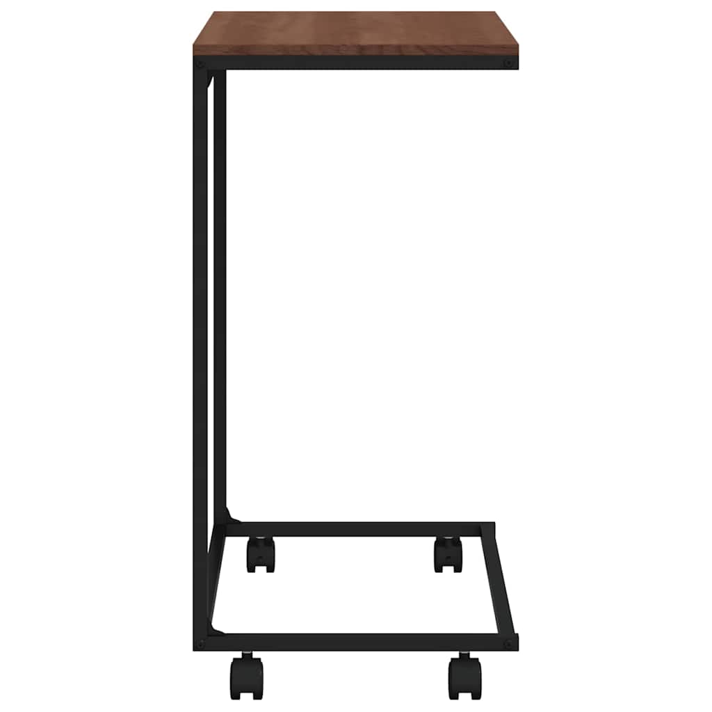vidaXL Side Table | Black and Brown | Engineered wood and iron 5