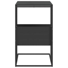 vidaXL Side Table Black 55x36x59.5 cm Engineered Wood 5