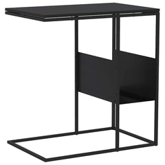 vidaXL Side Table Black 55x36x59.5 cm Engineered Wood 6