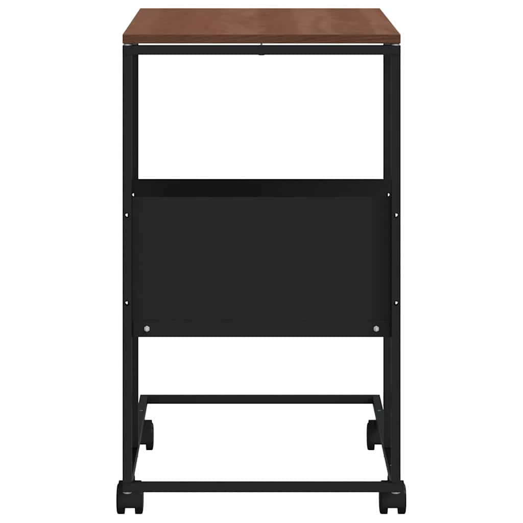 vidaXL Side Table | Black and Brown | Engineered wood and iron | Standard 5