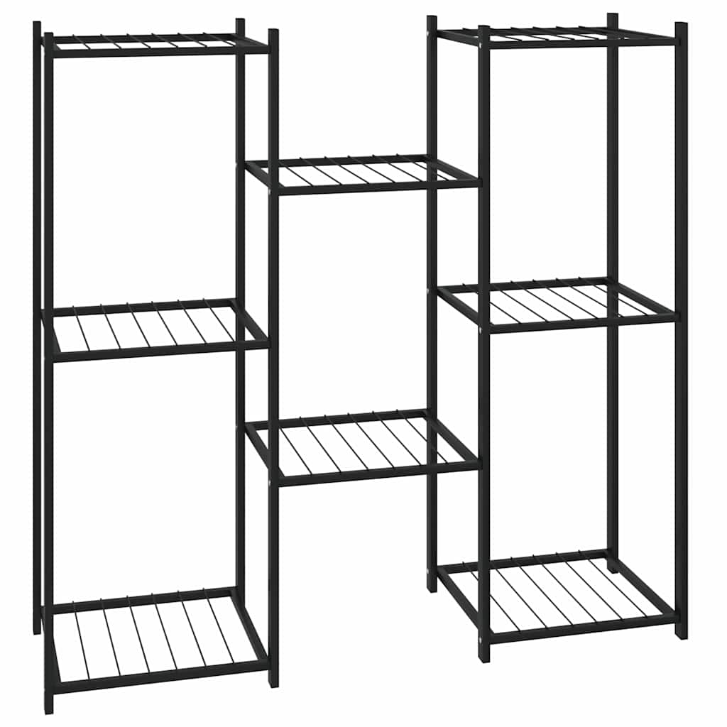 vidaXL Flower Stand | Black | Powder-coated iron | Medium | Decorative Inlays 2