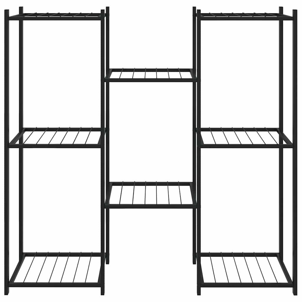 vidaXL Flower Stand | Black | Powder-coated iron | Medium | Decorative Inlays 3