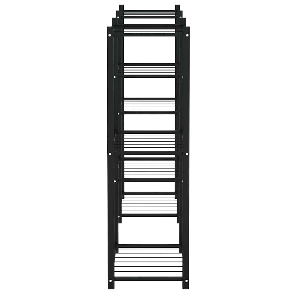 vidaXL Flower Stand | Black | Powder-coated iron | Medium | Decorative Inlays 4
