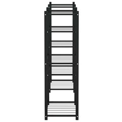vidaXL Flower Stand | Black | Powder-coated iron | Medium | Decorative Inlays 4