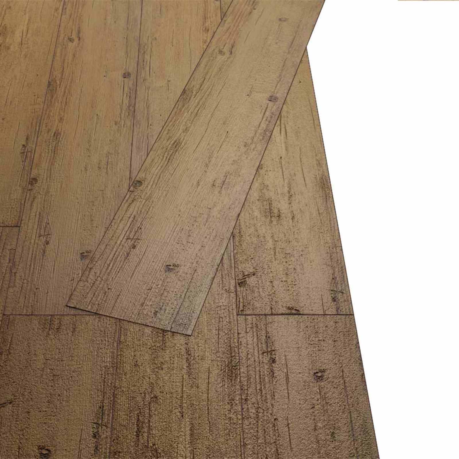 vidaXL Flooring Planks Walnut Brown 2.51 m² 18 pcs PVC 4