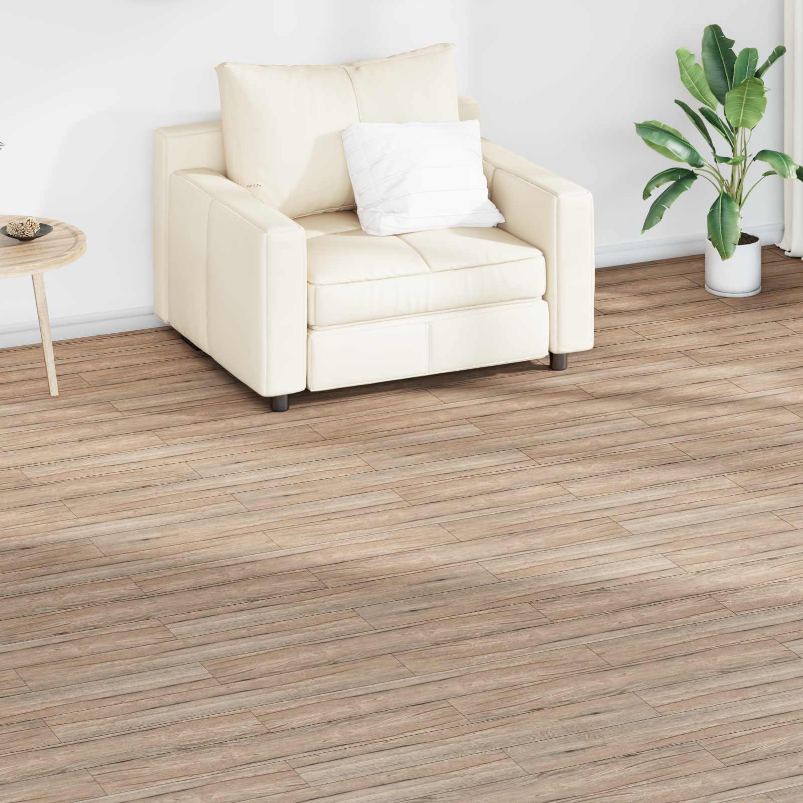 vidaXL Flooring Planks Oak Brown 2.51 m² 18 pcs PVC 1