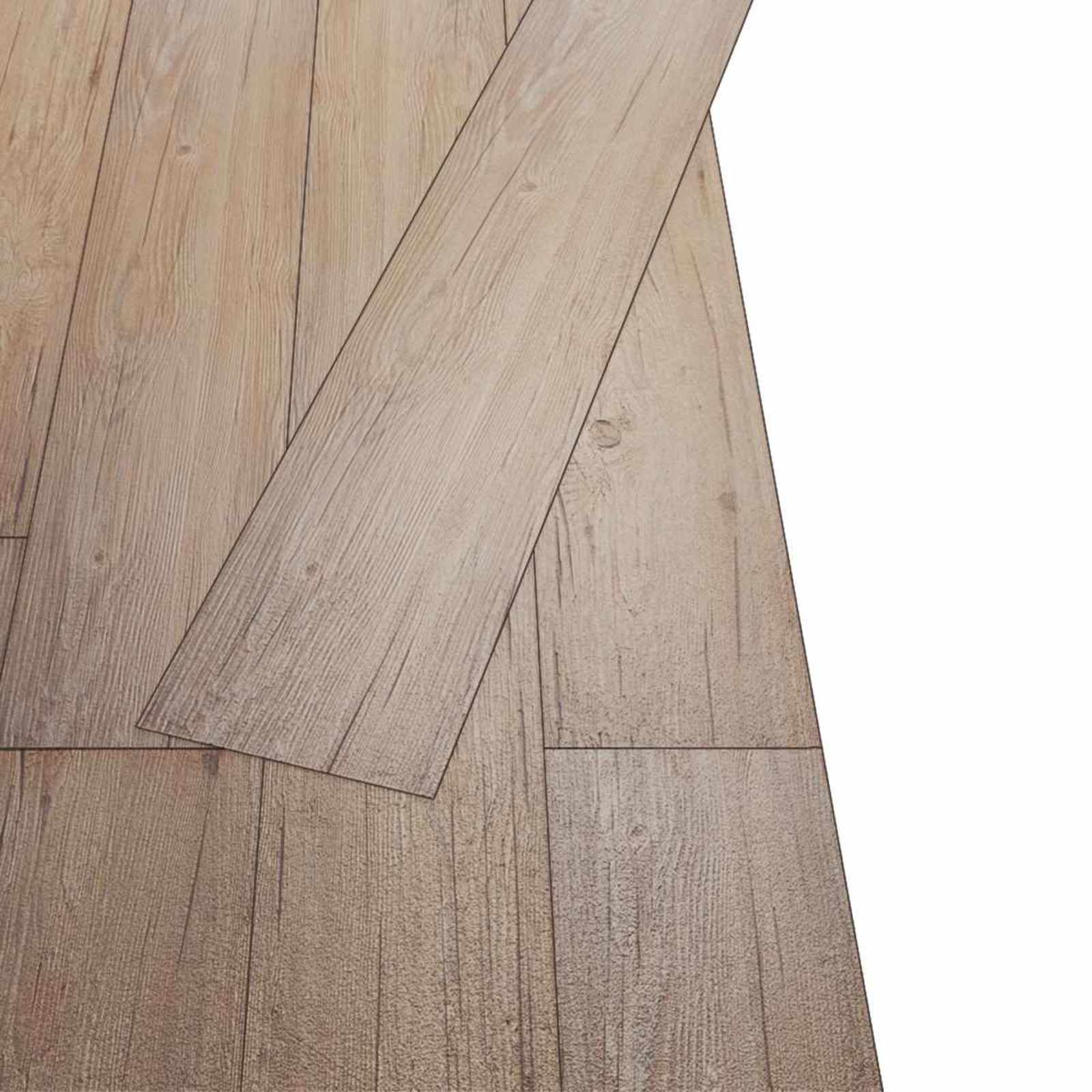 vidaXL Flooring Planks Oak Brown 2.51 m² 18 pcs PVC 4