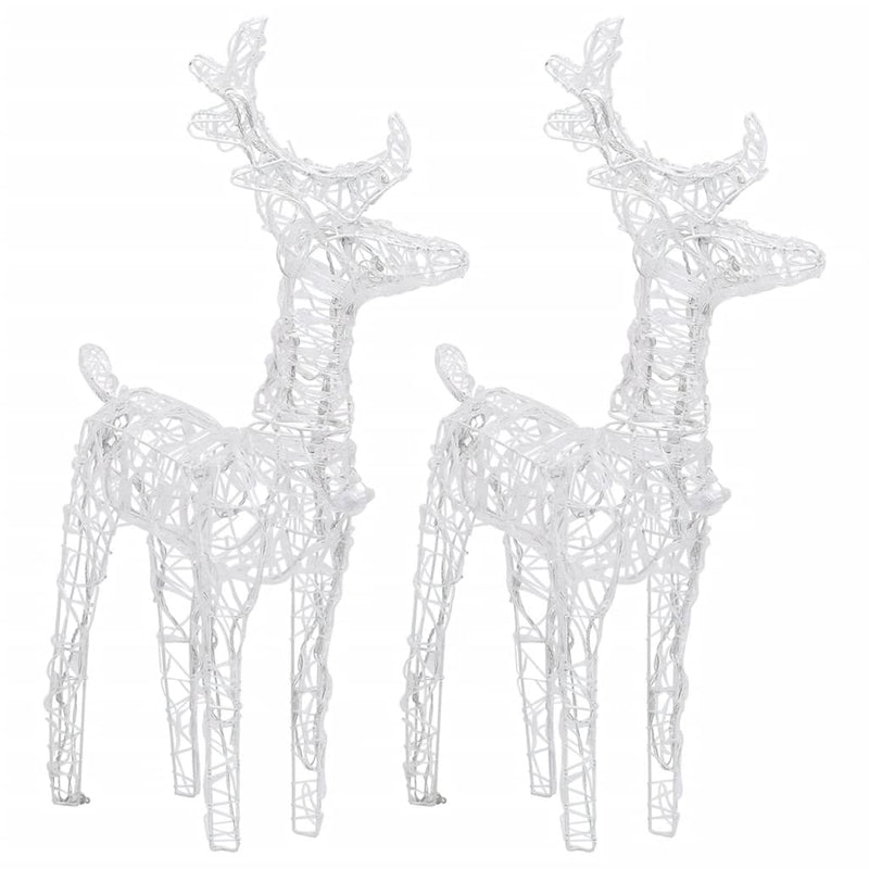 Reindeers & Sleigh Christmas Decoration 320 LEDs Acrylic