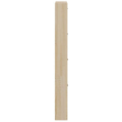vidaXL Shoe Cabinet Oak 59x17x150 cm Engineered Wood 5