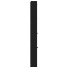 vidaXL Shoe Cabinet Black 59x17x150 cm Engineered Wood 5