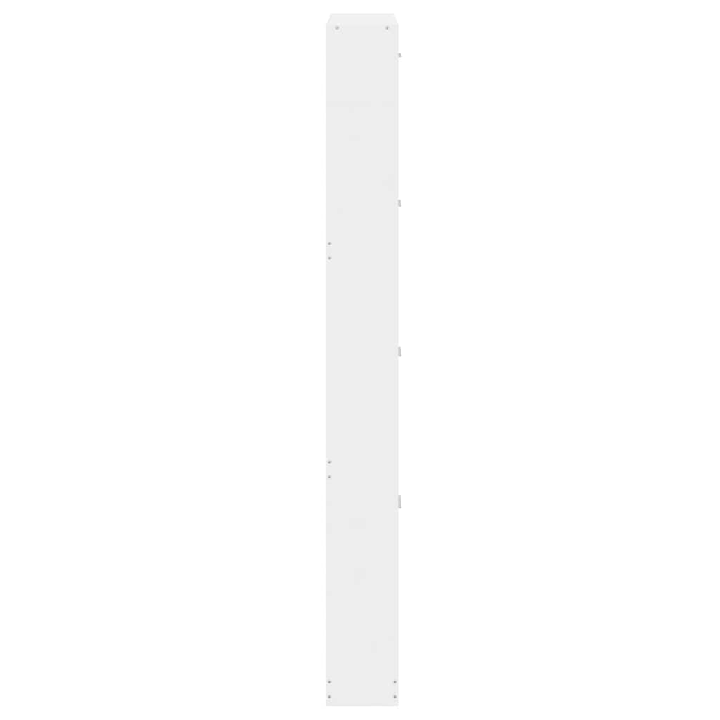 vidaXL Shoe Cabinet High Gloss White 59x17x150 cm Engineered Wood 5