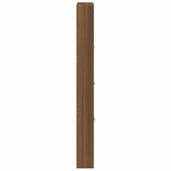 vidaXL Shoe Cabinet Brown Oak 59x17x150 cm Engineered Wood 5