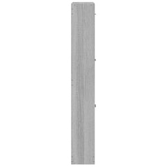 vidaXL Shoe Cabinet Grey Sonoma 59x17x108 cm Engineered Wood 5