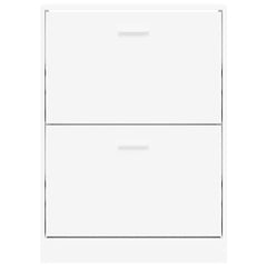 vidaXL Shoe Cabinet White 59x17x81 cm Engineered Wood 4