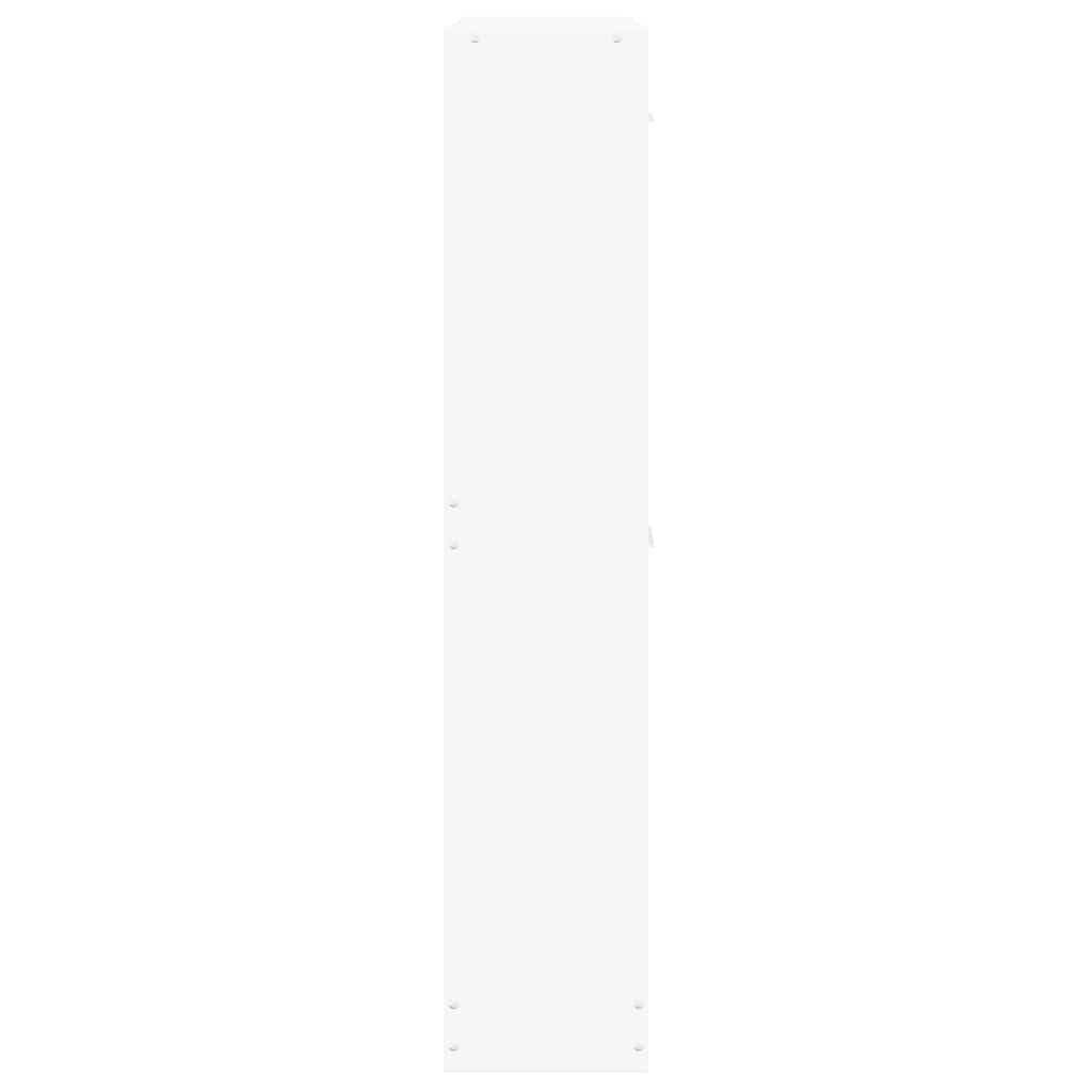vidaXL Shoe Cabinet White 59x17x81 cm Engineered Wood 5