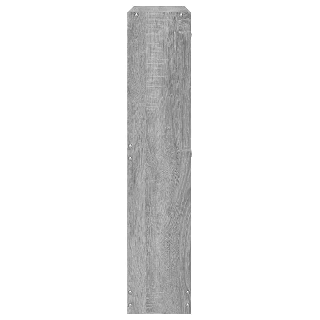 vidaXL Shoe Cabinet Grey Sonoma 59x17x81 cm Engineered Wood 6