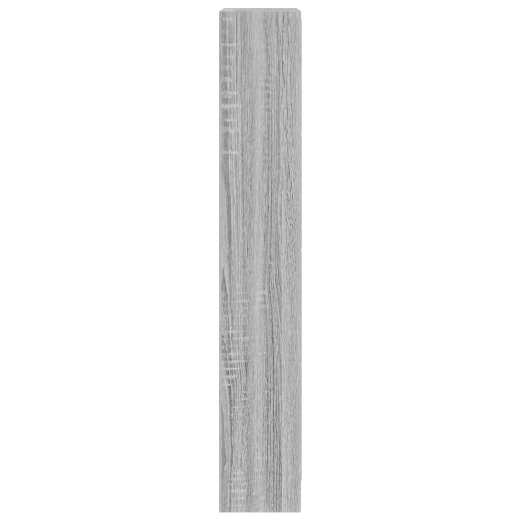 vidaXL Shoe Cabinet Grey Sonoma 63x24x147 cm Engineered Wood 5