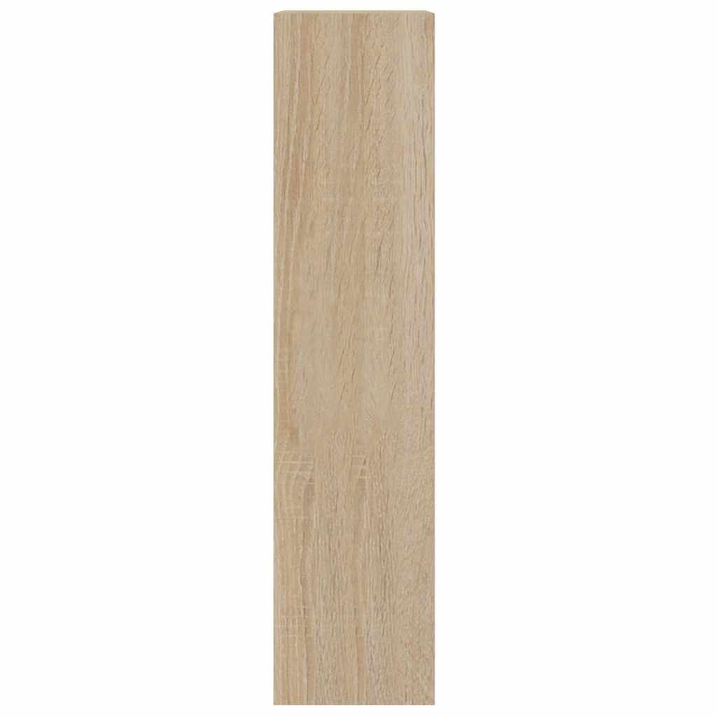 vidaXL Shoe Cabinet Sonoma Oak 63x24x103 cm Engineered Wood 5