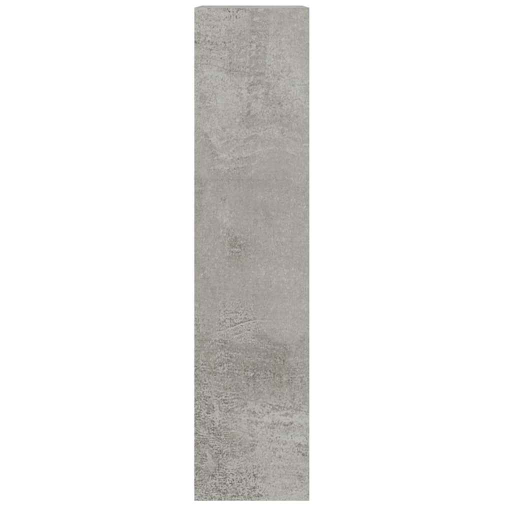 vidaXL Shoe Cabinet Concrete Grey 63x24x103 cm Engineered Wood 5