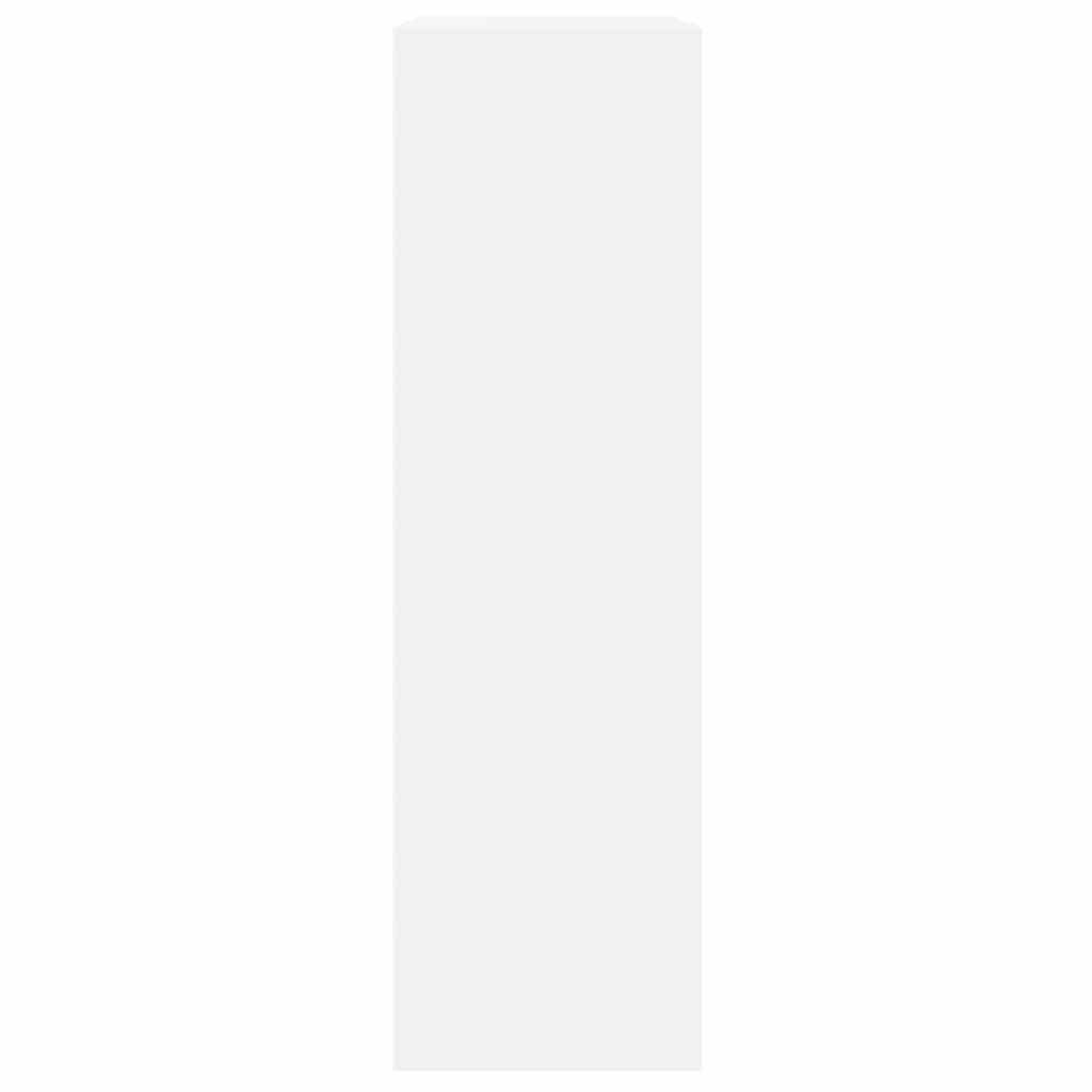 vidaXL Shoe Cabinet High Gloss White 63x24x81 cm Engineered Wood 5