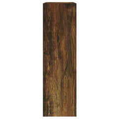 vidaXL Shoe Cabinet Smoked Oak 63x24x81 cm Engineered Wood 5