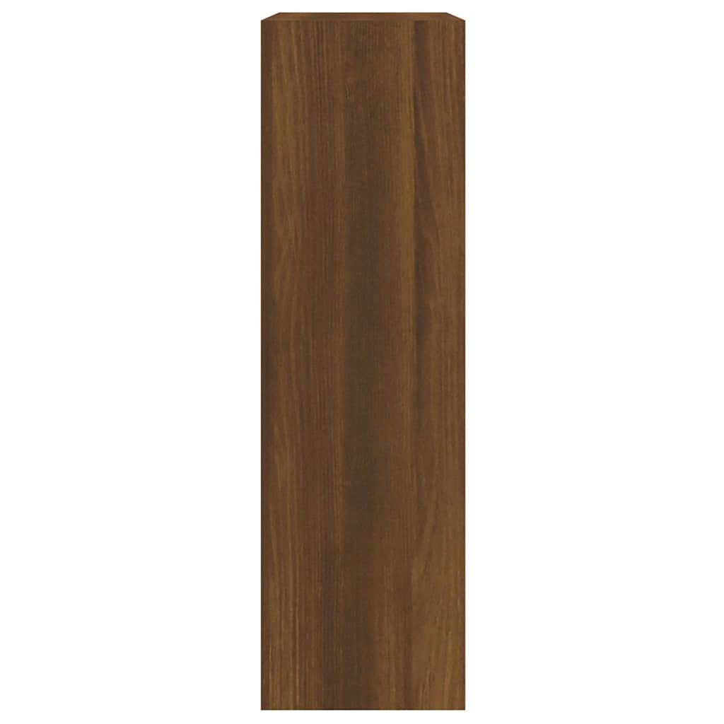 vidaXL Shoe Cabinet Brown Oak 63x24x81 cm Engineered Wood 5