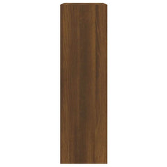vidaXL Shoe Cabinet Brown Oak 63x24x81 cm Engineered Wood 5