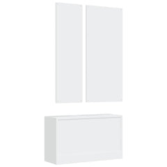 vidaXL 3-in-1 Shoe Cabinet Set White Engineered Wood 6