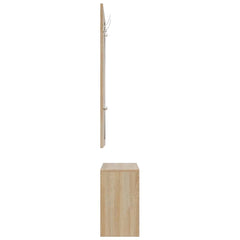vidaXL 3-in-1 Shoe Cabinet Set Sonoma Oak Engineered Wood 5
