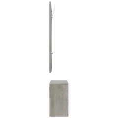 vidaXL 3-in-1 Shoe Cabinet Set Concrete Grey Engineered Wood 5