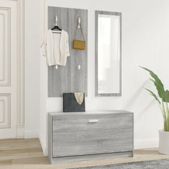 vidaXL 3-in-1 Shoe Cabinet Set Grey Sonoma Engineered Wood 3