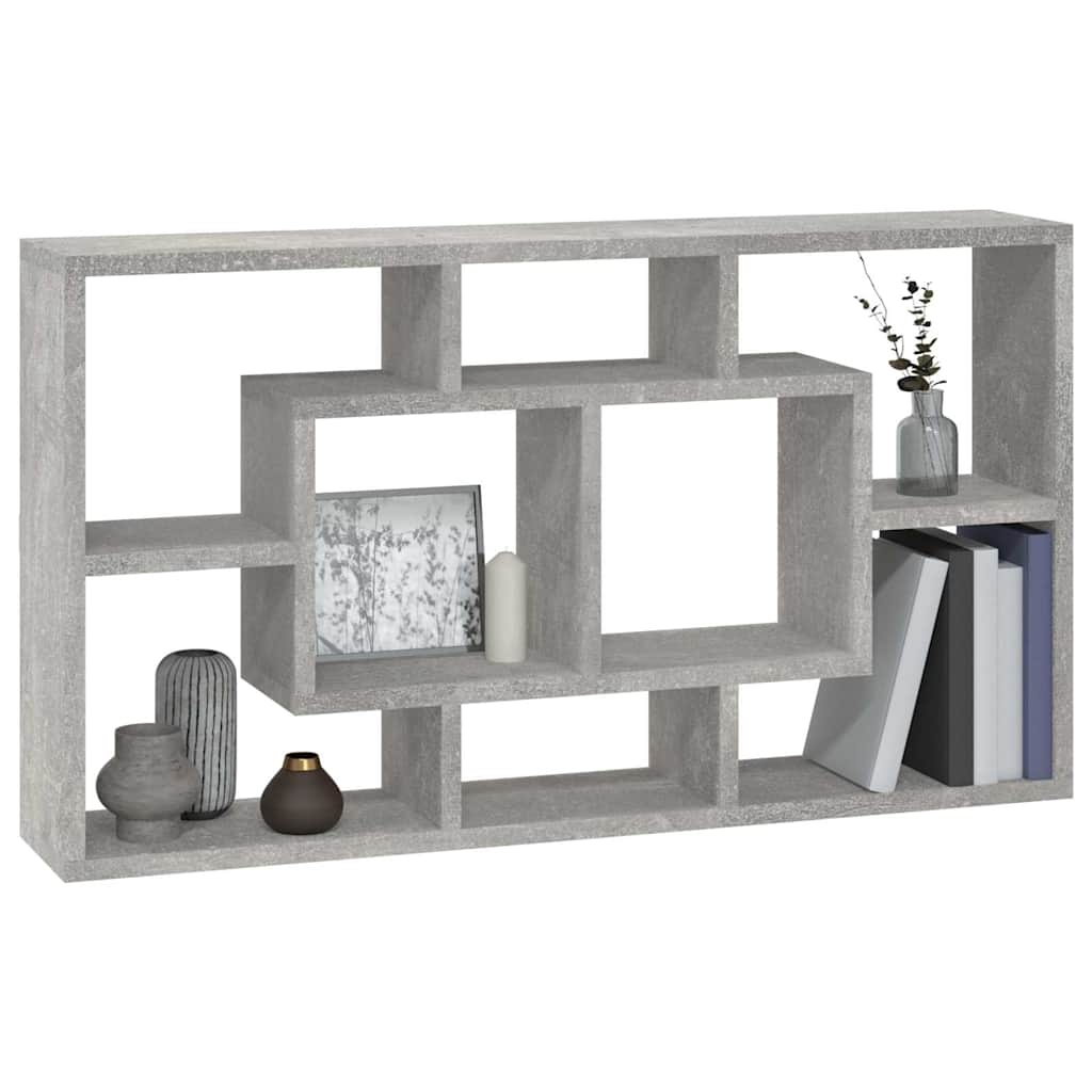 vidaXL Wall Shelf | Concrete grey | Engineered wood | 85 x 16 x 47.5 cm 3