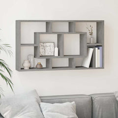 vidaXL Wall Shelf | Concrete grey | Engineered wood | 85 x 16 x 47.5 cm 1