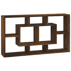 vidaXL Wall Shelf | Smoked oak | Engineered wood | Medium | Wall Storage 2