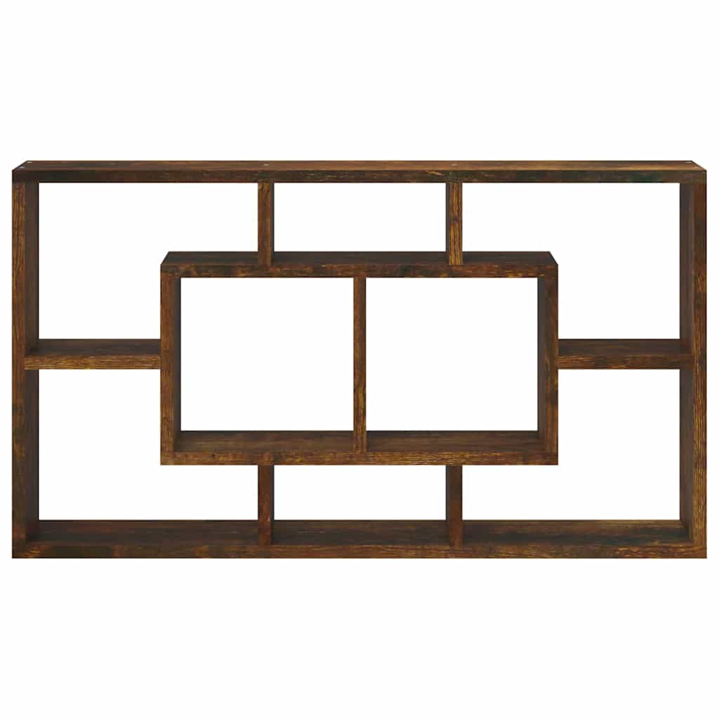 vidaXL Wall Shelf | Smoked oak | Engineered wood | Medium | Wall Storage 4