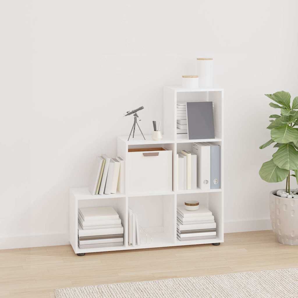 vidaXL Staircase Bookcase 107 cm Engineered Wood