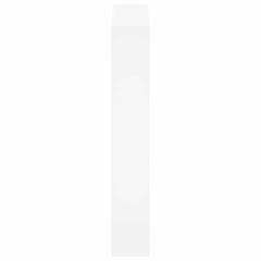 vidaXL Shoe Cabinet with Mirror 3-Layer High Gloss White 63x17x102.5 cm 5