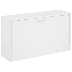 vidaXL Shoe Bench High Gloss White 80x24x45 cm Engineered Wood 2