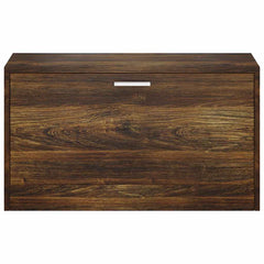 vidaXL Shoe Bench Smoked Oak 80x24x45 cm Engineered Wood 4