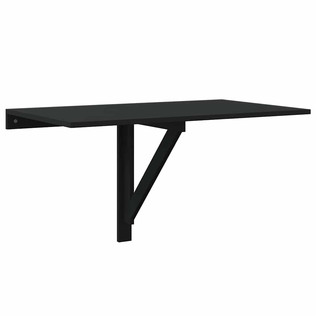 vidaXL Folding Wall Table Black 100x60x56 cm Engineered Wood 2