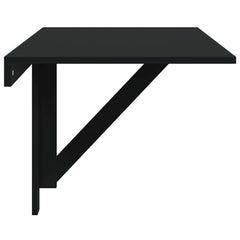 vidaXL Folding Wall Table Black 100x60x56 cm Engineered Wood 6