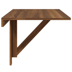 vidaXL Folding Wall Table Brown Oak 100x60x56 cm Engineered Wood 6